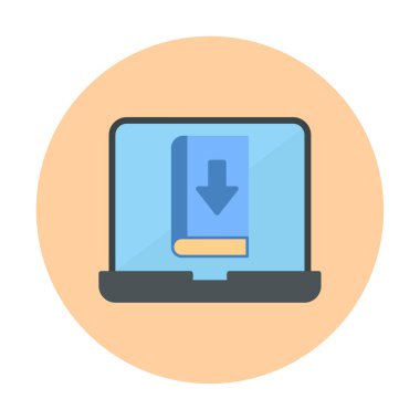 Kitap simgesi, vektör illüstrasyon tasarımı indir 