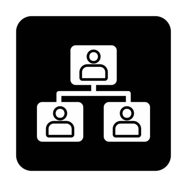 takım ağ simgesi, vektör illüstrasyonu 