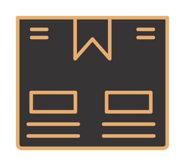 Taşıma Kutusunun vektör illüstrasyonu modern simge                             