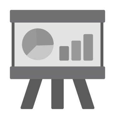 Whiteboard simgesinin vektör illüstrasyonu