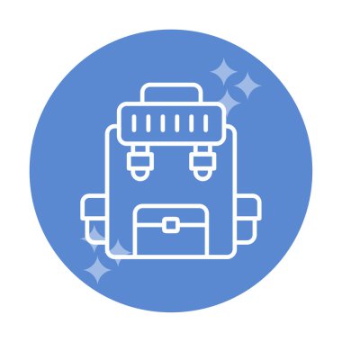 Askeri Sırt Çantası vektör çizimi