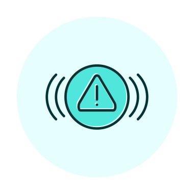 uyarı işareti simgesi, vektör illüstrasyonu  