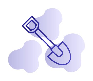 Web simge vektör çizim kürek 