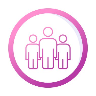 grup insan düz biçim vektör çizimi 