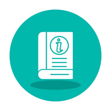 Bilgi Defteri simgesi. dosya simgesi. vektör illüstrasyonu