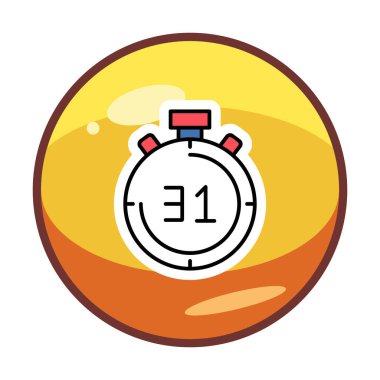 düz stil kronometre vektör çizimi