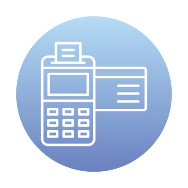 Kredi Kartı Makinesinin vektör çizimi