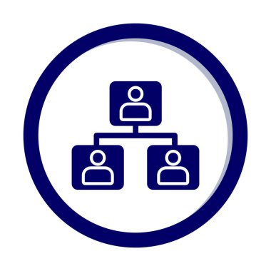 takım ağ simgesi, vektör illüstrasyonu 