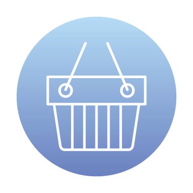 Alışveriş arabası ikon vektör illüstrasyonu 