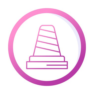 Basit trafik konisi vektör resimlemesi  