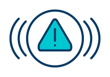 Uyarı sinyal vektör simgesi 