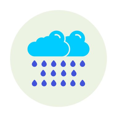 yağmur simgesi, vektör illüstrasyonu  