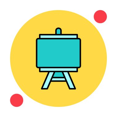 Resim yapmak. Web simgesi basit illüstrasyon