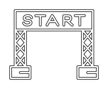 satır simge vektör çizim başlatmak