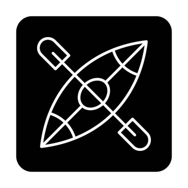 Basit Kano Teknesi simgesi, vektör illüstrasyonu