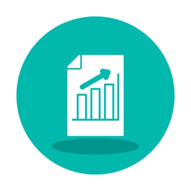 Business Bar Grafik simgesinin vektör illüstrasyonu