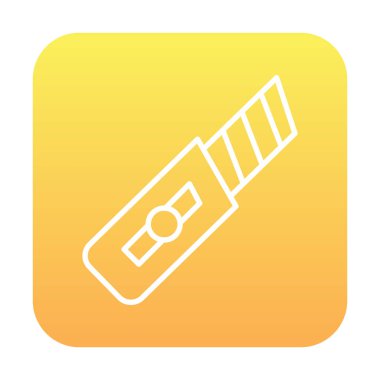 Basit düz kesiciler. Web simgesi çizimi tasarımı