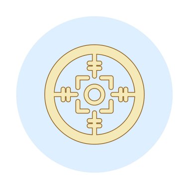 Kapsam renkli vektör simgesi