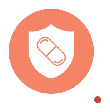 medical shield icon vector illustration 