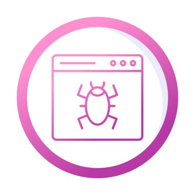 Yasak web sitesi vektör simgesi 