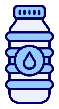 su şişesi simgesi, vektör illüstrasyonu    