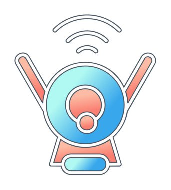 Web Kamerası modern simgesinin vektör illüstrasyonu           