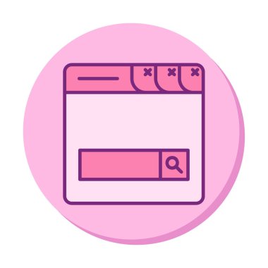 Basit Düz Arama Çubuğu vektör çizimi 