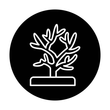 Mercan simgesi vektör illüstrasyonu