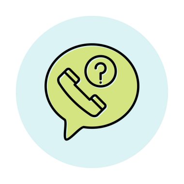 Basit kaçırılan çağrı simgesi, vektör illüstrasyonu