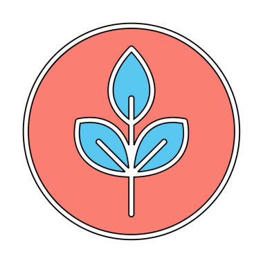 Yaprak logosu tasarımının vektör çizimi. Ekoloji kavramı 