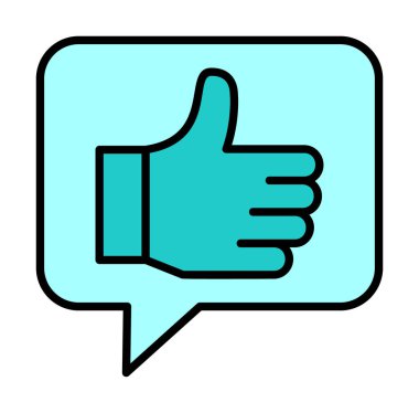 başparmak yukarı Web simgesi, vektör çizim                   