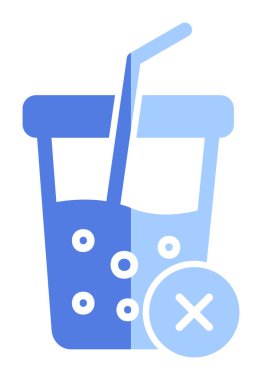 Basit, alkolsüz içecek simgesi, vektör illüstrasyonu