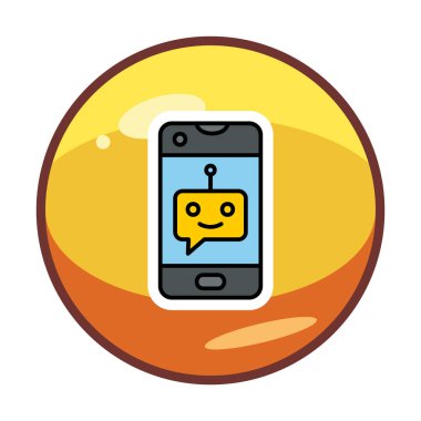 Sohbet simgesi vektör illüstrasyonu