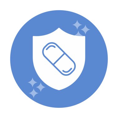 medical shield icon vector illustration 