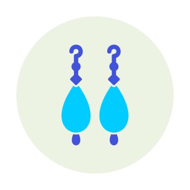 Küpe vektör illüstrasyon tasarımı                   