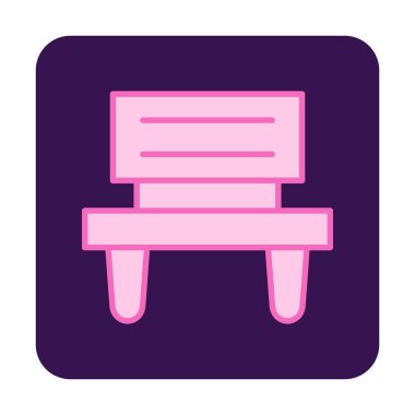 bank simgesi, vektör illüstrasyonu basit tasarım