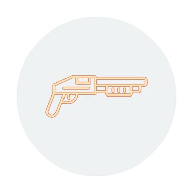 Pompalı düz simge, vektör illüstrasyonu