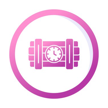 Zaman bombası ikonu vektör illüstrasyonu.