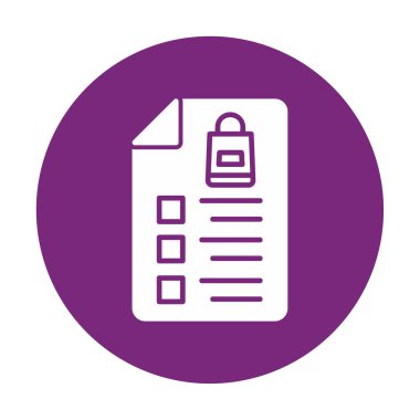 Alışveriş listesi simgesini, illüstrasyon vektör 