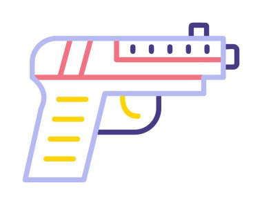 silah simgesi vektör illüstrasyonu