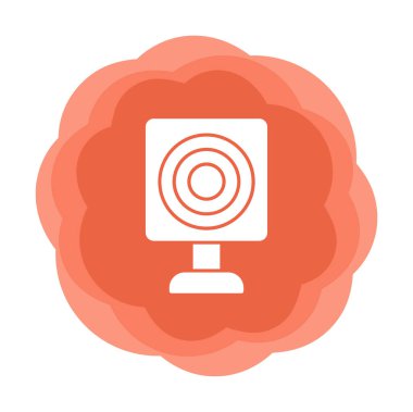 Askeri Hedef ikonu vektör çizimi