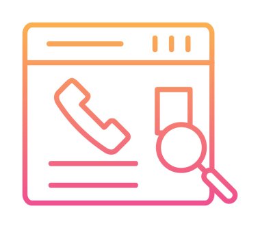 Kişinin vektör çizimi Modern simgeyi ara                            