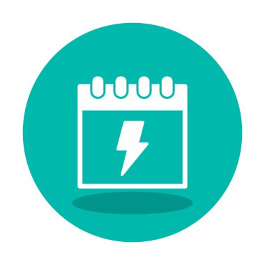 Takvim simgesi, vektör illüstrasyonu basit tasarım