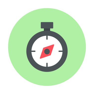 Basit düz pusula vektör çizimi