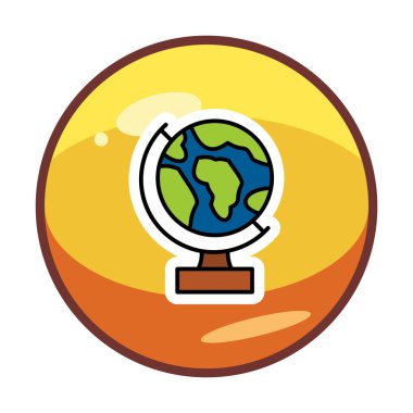 Dünya küre vektör çizimi tasarımı