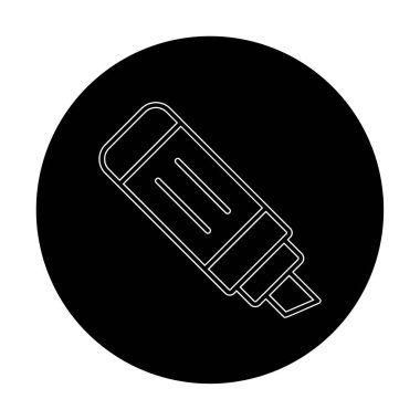 İşaretleyici. Web simgesi basit illüstrasyon                       