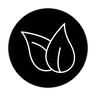 ekoloji sembolü, yaprak simgesi, vektör illüstrasyon grafiği