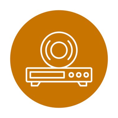 CD çalar simge vektör çizim