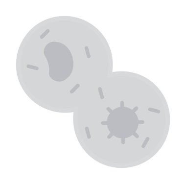 Mitoz web simgesi, vektör illüstrasyonu