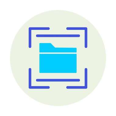 Basit Dizin Tarayıcı simgesi vektör illüstrasyon tasarımı